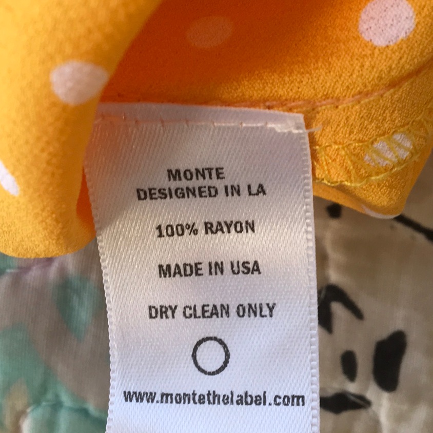 Monte/“Spritzer Bias”Sunflower Yellow & White Polka Dot Midi Skirt/ Nwt — image 8 of 8